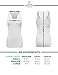 FPT Womens Basic Cotton Spandex Racerback Tank Top WHITE MEDIUM