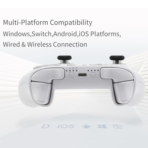 GuliKit KK3 Wireless Controller For PC/Windows/Switch/Switch 2/Steam Deck/Android, Hall Effect Analog Triggers & TMR Joysticks Ergonomic Switch Controllers, 23 Hours Rechargeable Battery/6 Axis Gyro