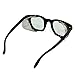 TITUS G12 Retro Style Safety Glasses Soft Folding Stainless Steel Mesh OR Color Matched Side Shield (Transparent Frame/Smoke Lens, Glasses Only)
