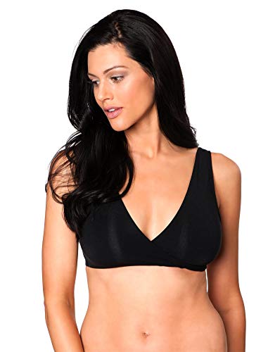 A Pea in the Pod Full Coverage Nursing Sleep Bra Black