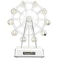 Suchinm Ferris Wheel Music Box, Mini Fashionable Plastic Ferris Wheel Model Battery Powered Music Toy Christmas Decor for Children Birthday Party (2)