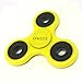 OWLCE Fidget Spinner EDC Focus Toy with Premium Hybrid Ceramic Bearing Ultra Durable Spinning Fast Finger Toy for ADD ADHD Adult Children Yellow