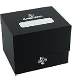 Gamegenic Triple Deck Holder 300+ XL Rojo – Caja Portamazos Para 3 Mazos O 300 Cartas Con Fundas Gruesas, Portamazos Extraíbles Y Tapa Con Tecnología Cobra Neck, Acceso Fácil