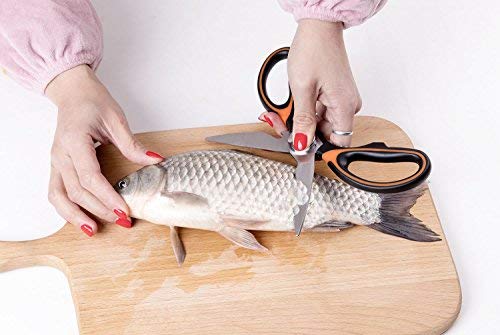 Kitchen shears- Soufull Multifunctional Stainless Steel Poultry Scissors for Poultry Meat Vegetables Herbs BBQ Open Jars and Nut Cracker -Kitchen Scissors for Kitchen - Thumbnail 4