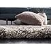 SAFAVIEH Hudson Shag Collection Area Rug - 6' x 9', Grey & Ivory, Moroccan Ogee Trellis Design, Non-Shedding & Easy Care, 2-inch Thick Ideal for High Traffic Areas in Living Room, Bedroom (SGH280B)