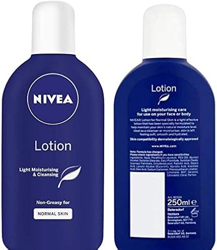nivea light moisturising and cleansing lotion