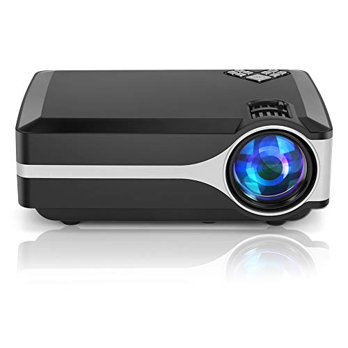 UnlimiTV Mini Projector, Full HD Native 720p Portable Large Image Video Projector with 50,000 Hrs LED Lamp Life Support 1080p, ATV,HDMI, USB, AV, TV Stick, PS4, Laptop