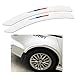 COSMOSS Car Wheel Wells Fender Edge Trim 16 Inch Anti Scratch White Curve Side Bumper Guard