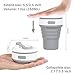 ROCONTRIP Silicone Collapsible Cup Convenient Travel Coffee Mug Lightweight Food Grade Silicone & PP BPA Free for Camping Hiking Outdoor Commuters (Grey)