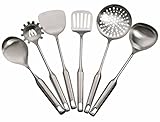Kitchen Utensil Set,Justdolife 6 Pieces Stainless Steel Cooking Utensil Set Kitchen Tools