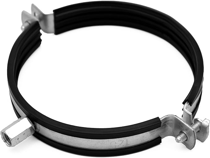H&C VENT Duct Pipe Clamp Hose with Rubber Sealing - Insert │Air Ventilation Mounting Bracket│Round Ducting Exhaust Holder│for Metal Plastic PVC Aluminium and Draining Pipes (Ø 315 mm / 12.4")