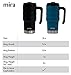 MIRA 20 oz Insulated Travel Mug - Stainless Steel Coffee Cup with Spill-Proof Flip Lid & Handle - Hot/Cold Car Tumbler - Black