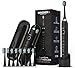 WAGNER Switzerland SuperSonic 48,000 VPM | Black Diamond Edition | Wireless Electric Toothbrush 5 Modes w Smart Timer | 8 DuPont bristles | Travel Case | 100% Dentist Recommended & Designed