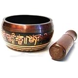 Tibetan Singing Bowls with Striker, 4.5" Wide