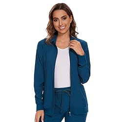 COZYFIT Scrub Jackets for Woman, Zip Front Nurse