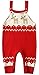 ZOEREA Unisex Newborn Baby Overall Long Sleeve Christmas Sweaters Coat Deer (Christmas red, 6-12 Months)