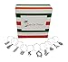 10 Piece Christmas Themed Wine Charm Set