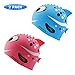 Kids Swim Cap 2 Pack, Fun Silicone Swim Caps for Boys and Girls, Fit for Children 3-12