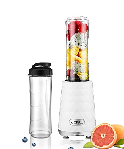 Click Here to See More Images JEFAL Personal Blender, Travel Blender for Single Served, Small Blender for Shakes and Smoothies Stronger and Faster ,Diamond White