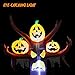 YIHONG 10 Ft Halloween Inflatables Dead Tree with Pumpkins Decorations - Blow up Party Decor for Indoor Outdoor Yard with LED Lights