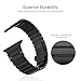 [UPGRADED] Oittm Watch Band for Apple Watch Series 4, 44mm/42mm Stainless Steel Replacement Strap Link Bracelet Metal iWatch Band with Double Button Folding Clasp for Apple Watch 4/3/2/1 (Space Black)