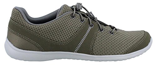 Clarks Women�s Charron Kelly Flat, Green Synthetic, 8.5 M