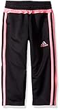 adidas Little Girls' Toddler Performance Pant, Caviar Black Pink, 3T