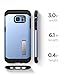 Spigen Tough Armor Galaxy S7 Edge Case with Kickstand and Extreme Heavy Duty Protection and Air Cushion Technology for Galaxy S7 Edge - Blue Coral