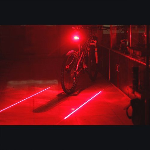 Candance 2 Laser 5 LED Cycling Bicycle Bike Flash Taillight