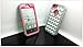 DELUXE Chevron Wave Hybrid Rubber Silicone Cover Case For iPhone 5 5S, Chevron Wave Print Hard Soft High Impact Hybrid Armor Case Combo for iPhone 5 5S, Hybrid 3 PIECE ZEBRA HARD PROTECT CASE COVER SKIN FOR iPhone 5 5S (Gary+ Pink)