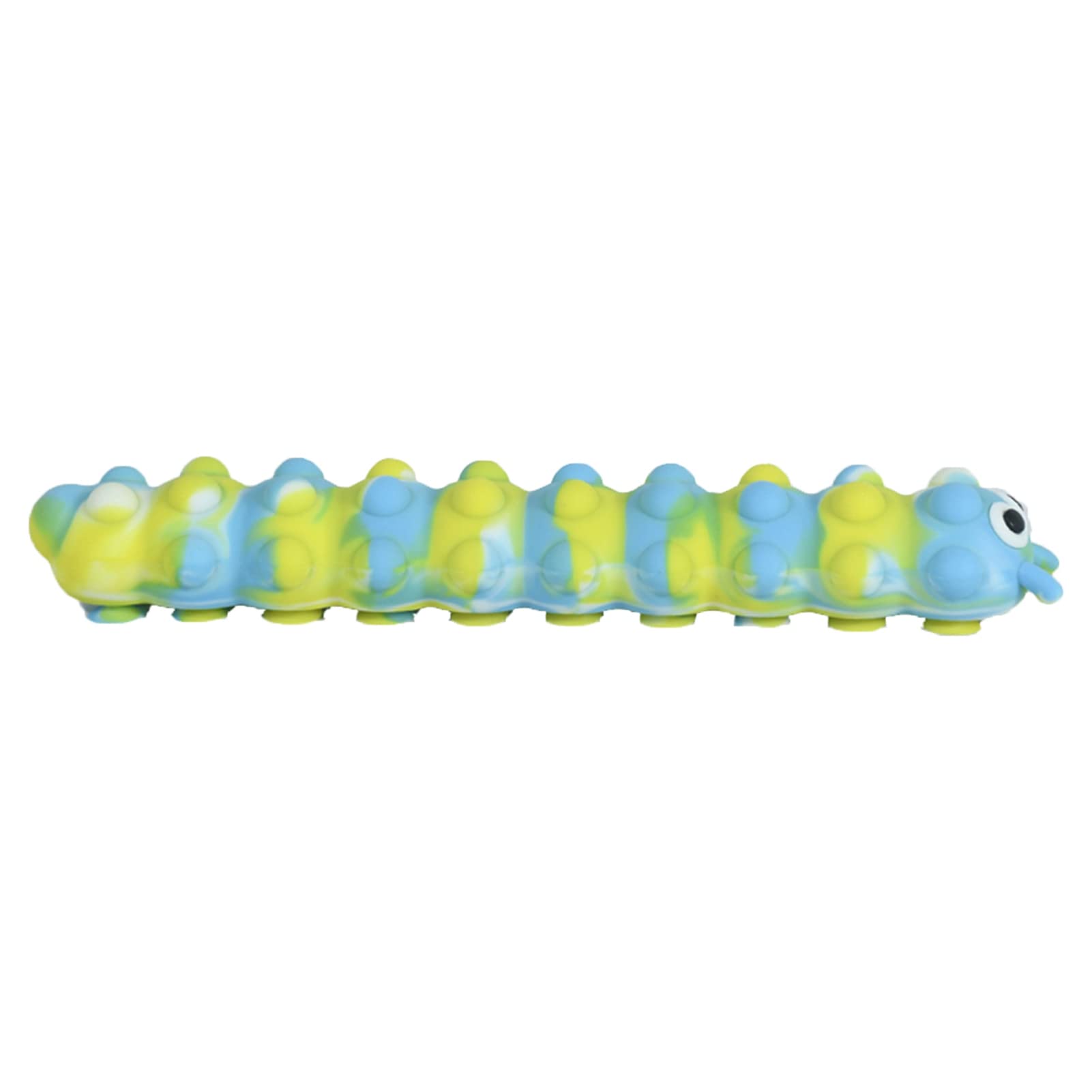 Elibeauty New Squidopop, Suction Cup Pop Toys, 26cm Caterpillar Fidget Toy, Silicone Sensory Toy Magic Sucker for Stress Relief Needs( Caterpillar 1)
