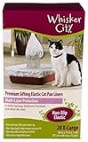 Whisker City Extra Large Cat Sifting Litter Box Liners, 20 Count