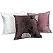Yoovimin 3pcs Throw Pillow Case Decorative Cushion Cover Pillowcase for Sofa More Style 18 