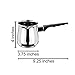 Cuisinox Stainless Steel Cezve Turkish Coffee Pot with Black Handle, 24 oz