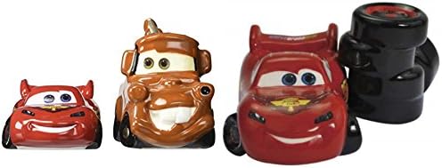 Westland Giftware Cars Movie Lightning McQueen Mater and Tires Salt and Pepper Shakers