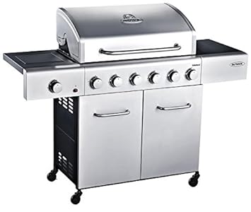 Kitchen Burner Gas Stainless Steel Bbq outback meteor hooded stainless steel 6 burner gas bbq