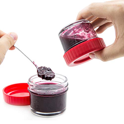 image for Youngever Glass Baby Food Storage, 4 Ounce Baby Food Glass Containers 