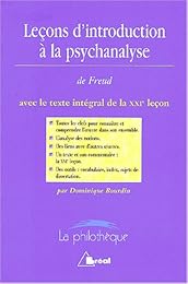 " Leçons d'introduction à la psychanalyse", Sigmund Freud