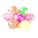Fun Central AZ949 48 Pieces Neon Bouncing Balls Bulk Kit for Kids, Rubber Swirl Bouncing Balls, High Bouncing Balls