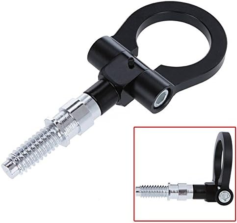 QUhang M16 Black Universal European Model Car Auto Trailer Hook Ring Eye Race Towing Front Rear for BMW E30 E46 E36 E91 E92 E93
