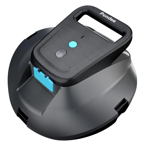 (2026 Upgraded) Pondee X1 Robotic Pool Vacuum, Cordless Pool Cleaner with 120-Min Runtime, Auto-Parking, 2.5h Fast Charging, for Above-Ground & Flat-Bottom Inground Pools up to 850 sq.ft