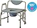 NOVA Medical Products Heavy Duty Bedside Commode Chair with Drop-Arm (for Easy Transfer) 500 lb. Weight Capacity, Extra Wide & Bariatric Commode Chair, Grey primary