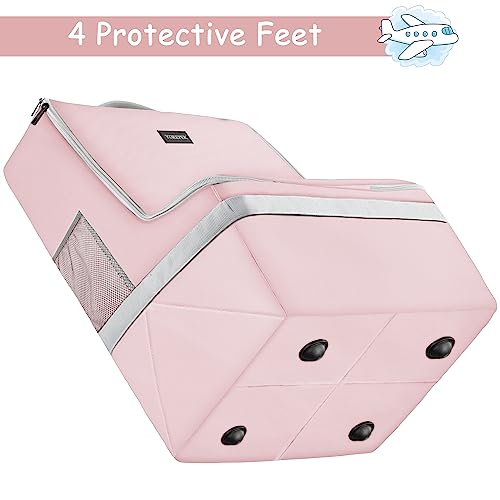 Car Seat Travel Bag, Padded Car Seat Bag for Airplane Travel with Shoulder Straps, Foldable Car