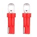 cciyu T5 37 74 Wedge SMD Led Bulbs Instrument Cluster Light Panel Gauge Light with Sockets,10Pack