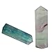 SUNYIK Natural Green Fluorite Figurine Sphere Gemstone Self Standing 6 Facet Single Point Healing Chakra,1.5