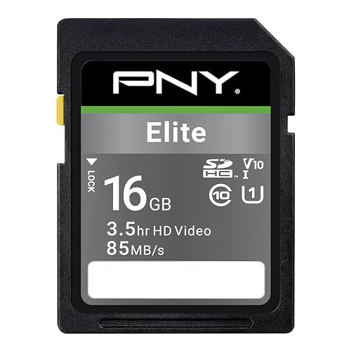 PNY Elite 16GB SDHC Carte Memoire C10 U1