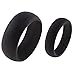Fit Ring Silicone Wedding Ring Men and Women His & Hers Set 2 Pack Rubber Wedding Band Choose Your Size and Color | Engagement Bands 8.7 mm & 5.5 mm Comfortable Durable & Safe Rings