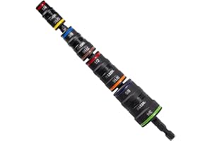 Klein Tools 32934 Impact Driver, 9-in-1 SAE Impact Socket Set, 4 Flip Sockets with 1/4, 5/16, 3/8, 7/16, 1/2, 9/16, 5/8, and 