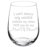 Wine Glass Goblet I Can't Marry My Mister Without