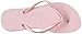 Havaianas Women's Slim Sandal Flip Flop, Crystal Rose/Crystal Rose, 37 BR/7/8 M US